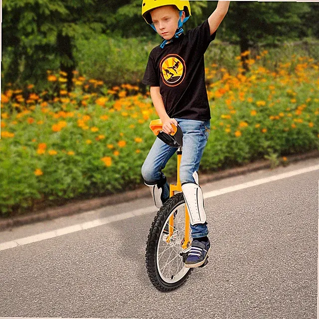 17.72in Wheel Adjustable Exercise Unicycle Outdoor Unicycle One Wheel Bike