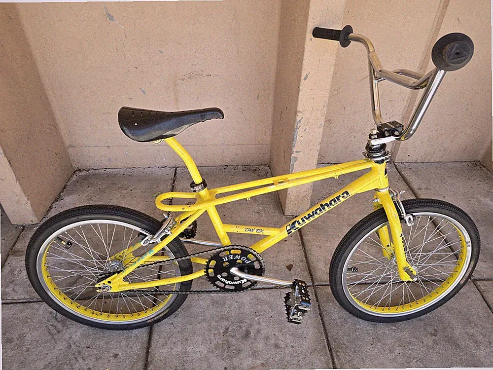 1987 Kuwahara Magician EX Complete Bike Yellow Old School BMX Bicycle
