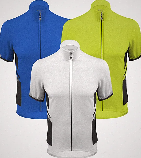Aero Tech Elite Recumbent Bicycle Jersey - Bent Rider Shirt with zippered pocket
