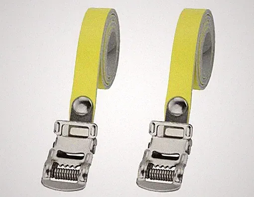 ALTA Cruiser Bike Bicycle Yellow Toe Straps.