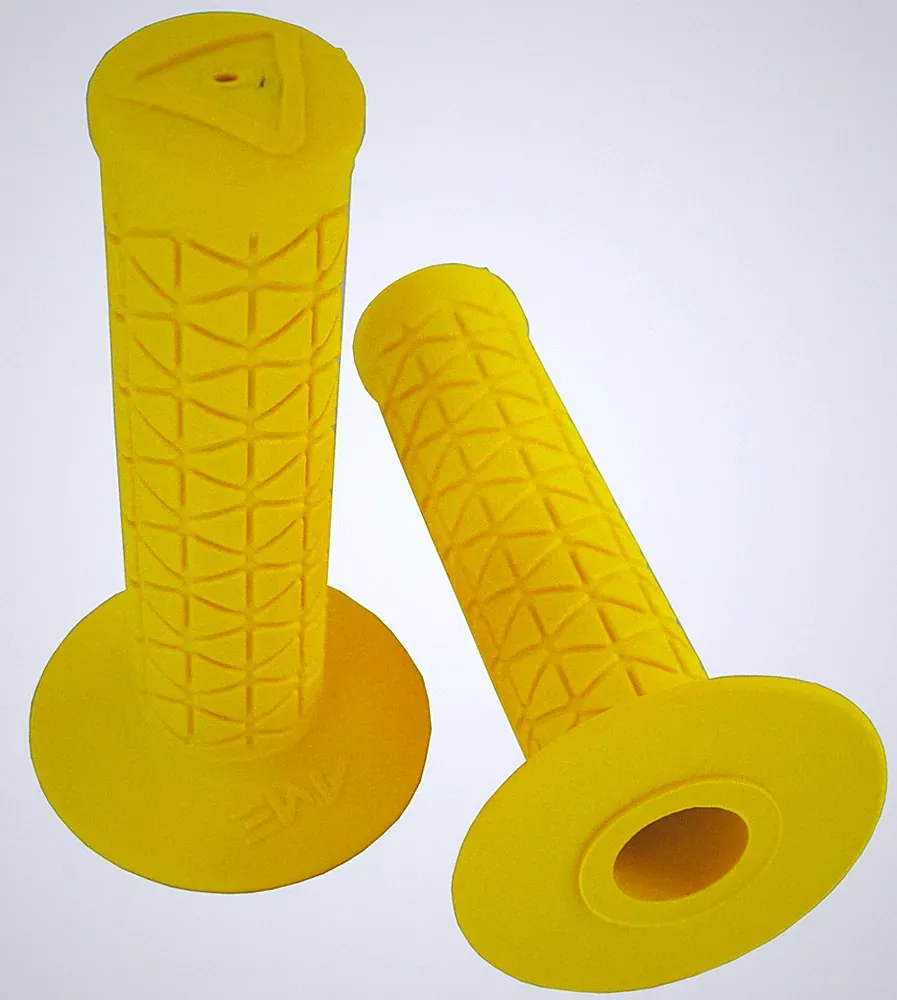 AME old school BMX bicycle grips - TRI - YELLOW