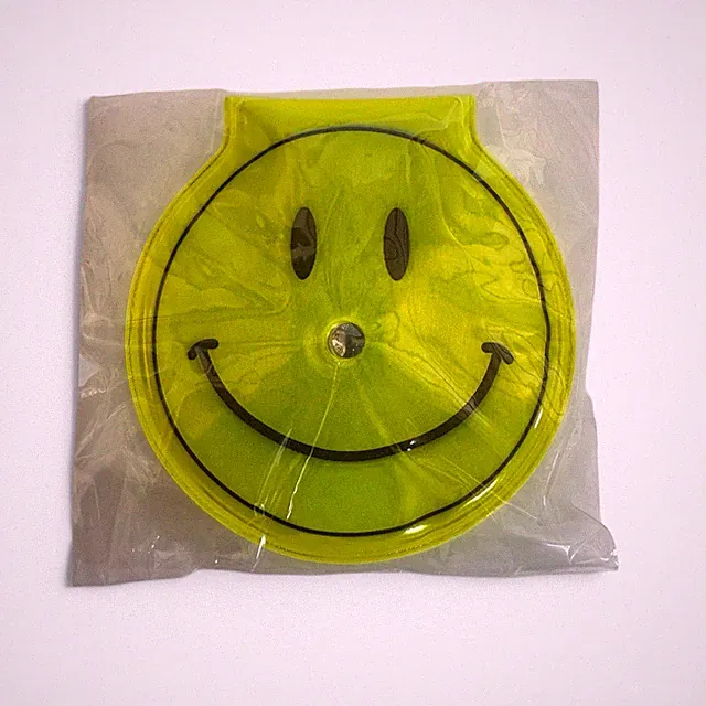 BLUE LUG Smile Reflector LED clip, YELLOW, Basket, Spokes, Gravel Bike, Road NEW