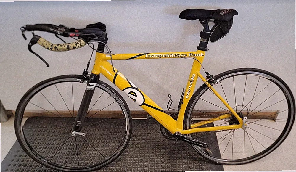Cervelo P2-SL Triathlon Bike, Yellow Independence Bank, LOCAL PICKUP ONLY