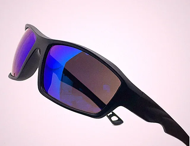 Cycling Sunglasses Sports Protection Bike Glasses Wrap Around Blue mirror yello