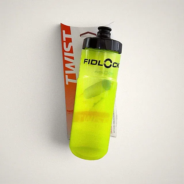 Fidlock Twist 20oz / 600ml Road Bicycle Cycling Water Bottle Transparent Yellow