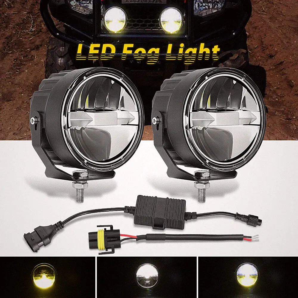 For Electric Mountain Bicycle Fat Tire E-bike Headlights High Low White Yellow