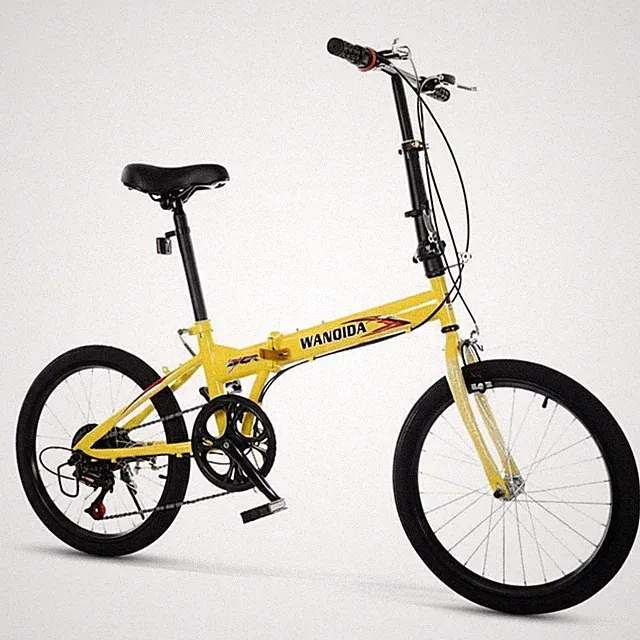 Geared Folding Bike Lightweight Commuter Folding Bike Adjustable Seat for