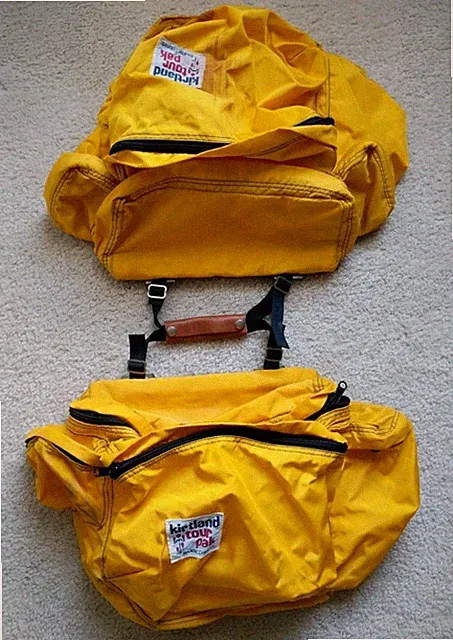 Kirtland Tour Pak Elite Double Bicycle Pannier Pack Set Waterproof Nylon Yellow
