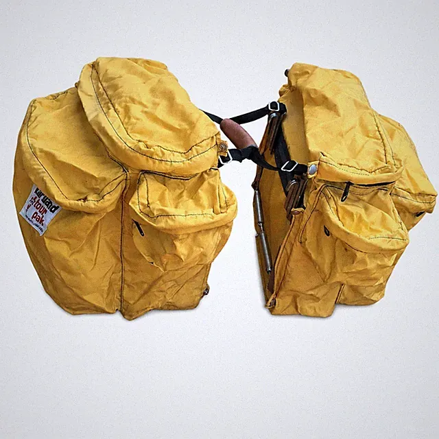 Kirtland Tour Pak Elite Double Bicycle Pannier Set Yellow Waterproof Nylon