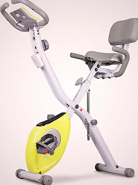 LEIKE X Bike Ultra-Quiet Folding Exercise Bike with Heart Rate Monitor