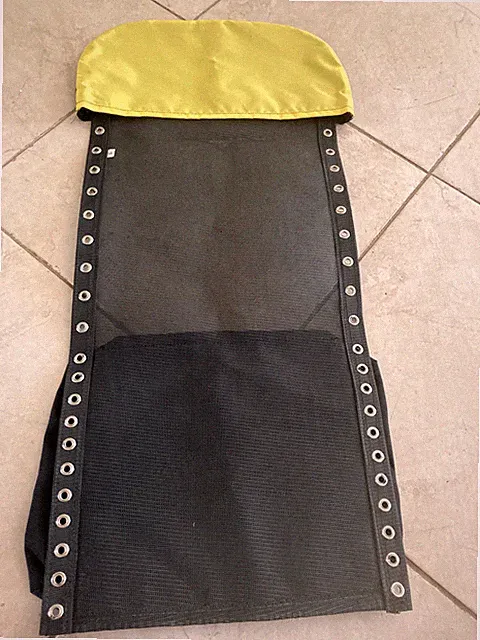 Lightning P38 recumbent bike replacement seat mesh SMALL old style NEW yellow