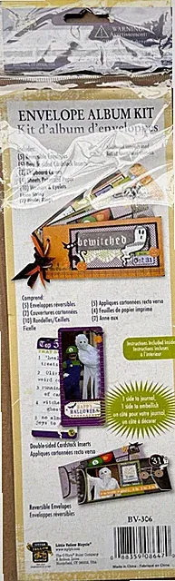 Little Yellow Bicycle Halloween Envelope Album Kit