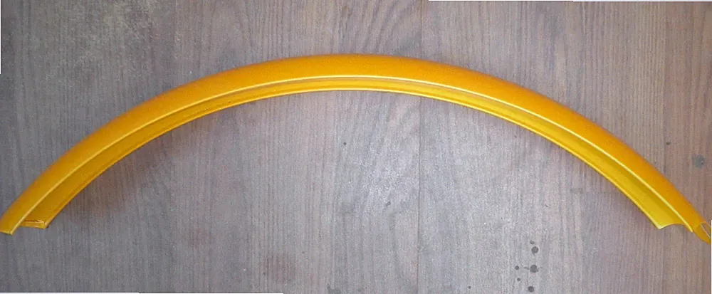 METALLIC YELLOW CRUISER BICYCLE REAR FENDER BIKE PARTS 52-4