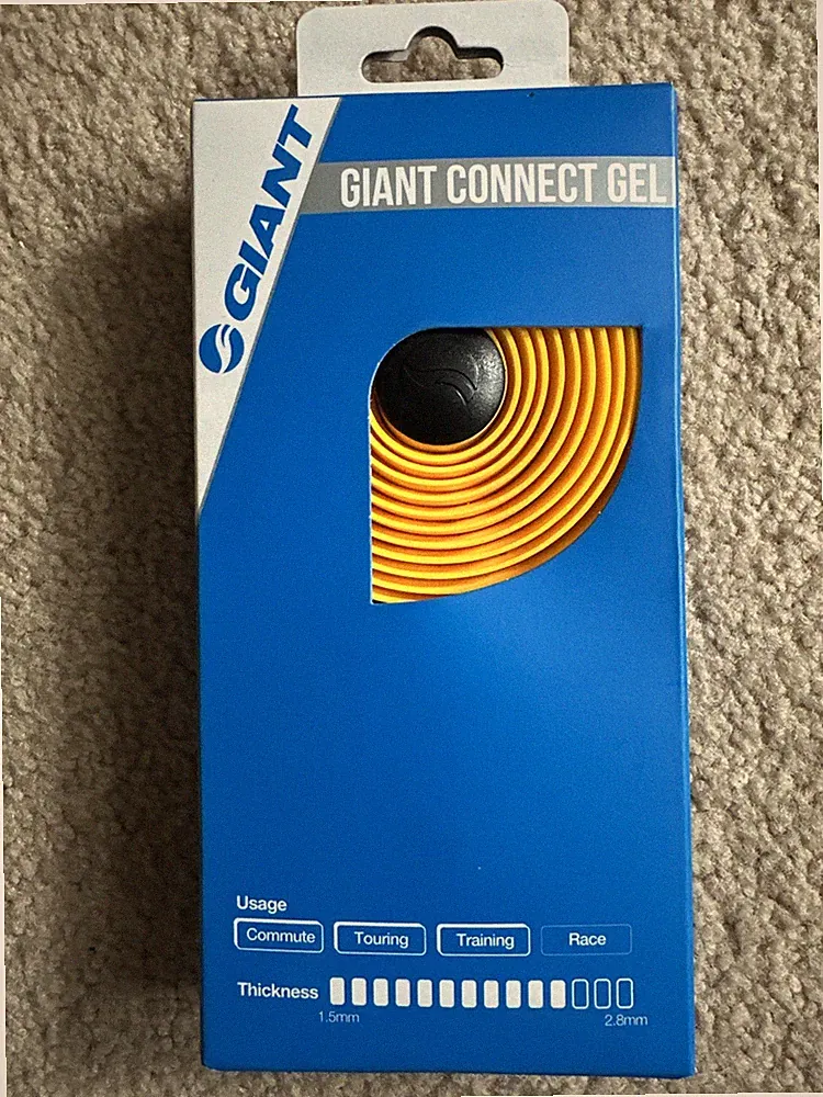 NEW Giant BICYCLE Contact Gel Bike HANDLEBAR TAPE Yellow RTL $19