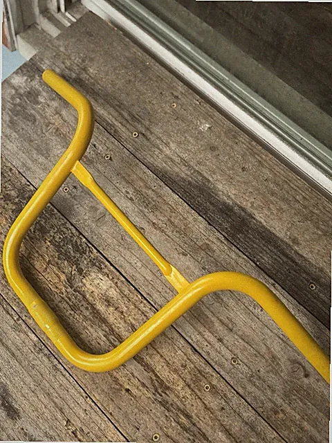 NOS Old School 80’s Yellow BMX Box Bars- Vintage Retro Bike Bicycle Bars