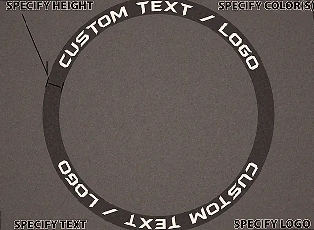 Personalized Custom MTB Wheelset Stickers Carbon Mountain Bike Alloy Wheel Decal