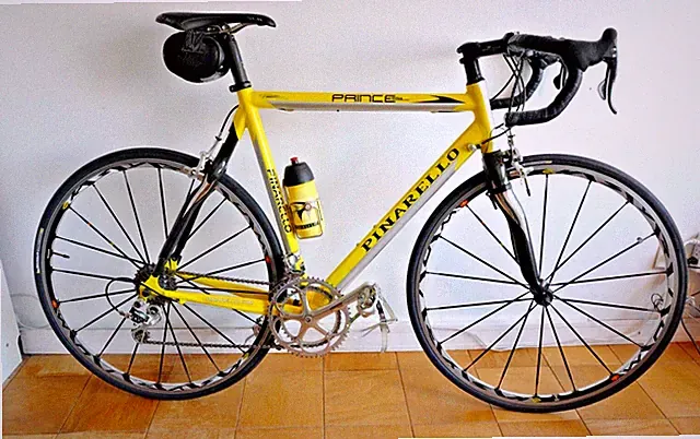 PINARELLO PRINCE SL 55 CM ROAD BIKE CAMPAGNOLO ERGO BRAIN 10 RECORD 20 SPEED