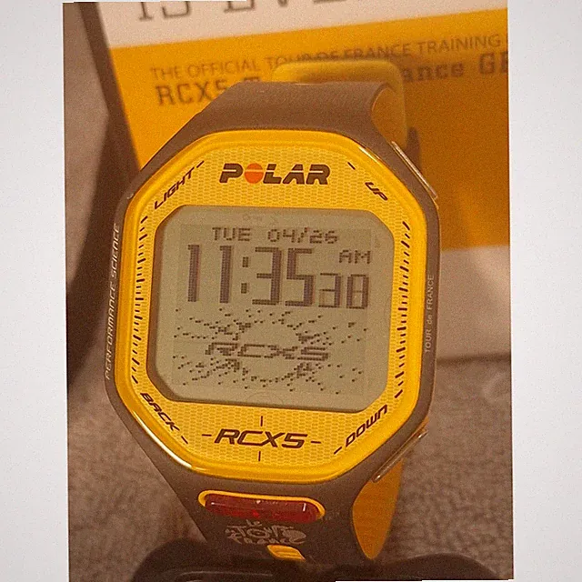 Polar RCX5 Tour de France GPS Cycling Computer Set Yellow- NM! Excellent!