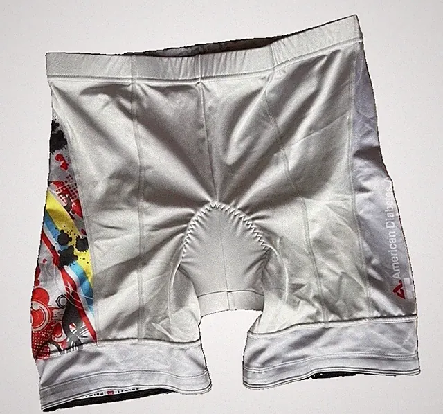 Primal Multicolor Athletic Cycling Shorts Padded Polyester Spandex /women Lg