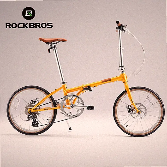 ROCKBROS Folding Bike 20 Inch 8 Speed 11-32T Cassette Wire-drawn Disc Brake