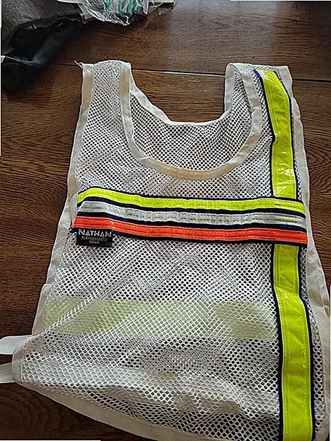 Run NATHAN Streak Reflective Vest Running Hi Vis Yellow Cycle
