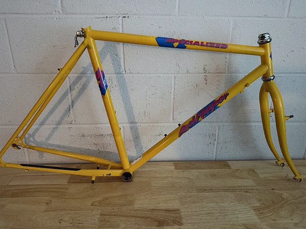 Specialized Rockhopper Mountain Bike Vintage Frameset Yellow 20" 1988 80s ATB