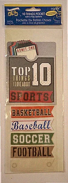 SPORTS STICKERS! Jolee's, Sticko, MAMBI, Karen Foster, etc SOME SETS! YOU CHOOSE