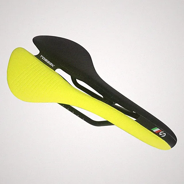 TOSEEK Bicycle Seat Comfort Leather MTB Road Bike Saddle Hollow Cushion 270*143