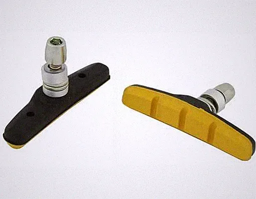 VBRAKE SHOES 70MM W/NUT YELLOW fixed gear track bmx Bicycle brake shoes 115572