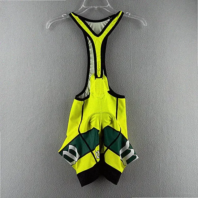Wattie Ink Cycling Bib Shorts Womens Small Neon Yellow High Vis Padded