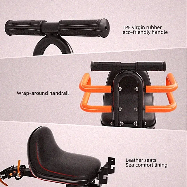 Yellow Mountain Bike Kids Seat, 1-3